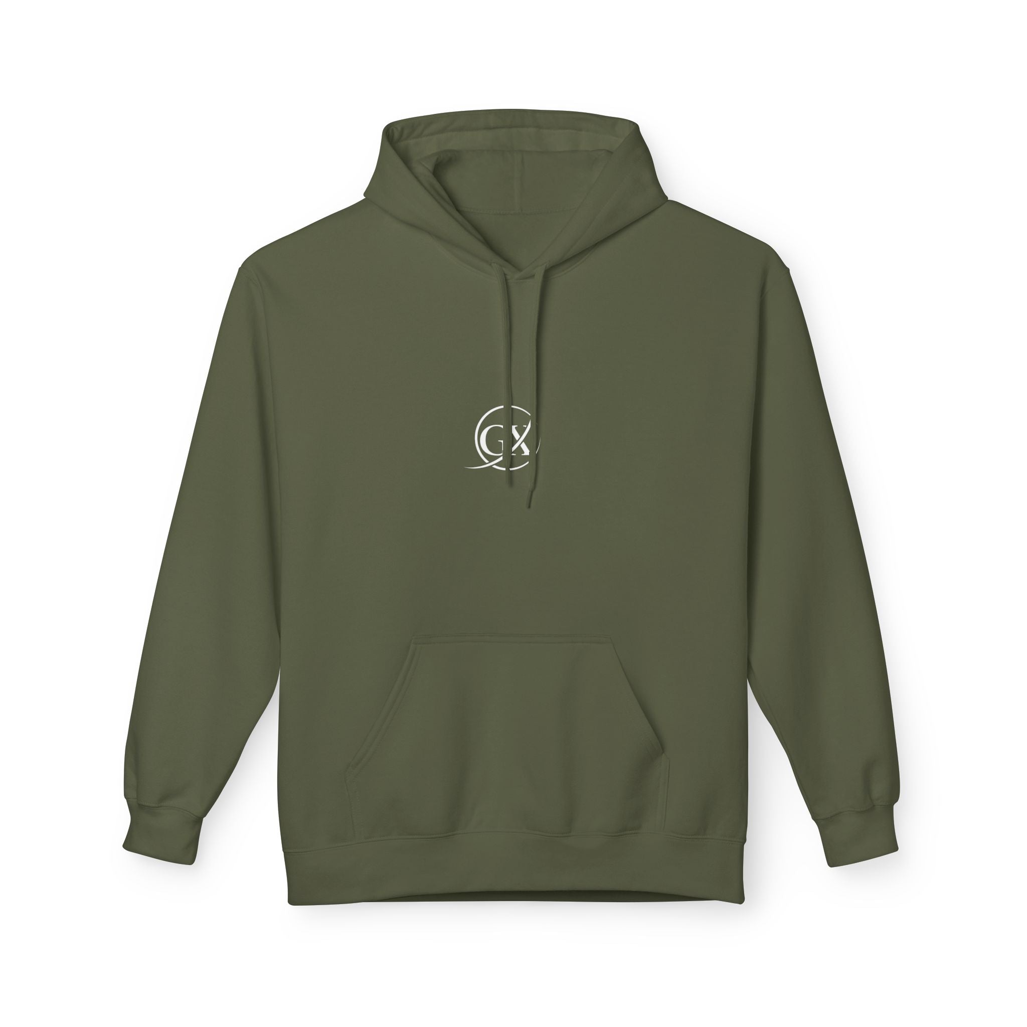 GX Special Signature Unisex Midweight Softstyle Premium Military Green Fleece Hoodie