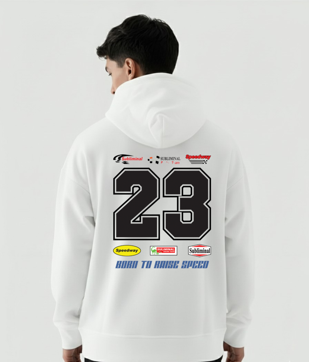 Urban 23 White Unisex Midweight Softstyle Fleece Hoodie