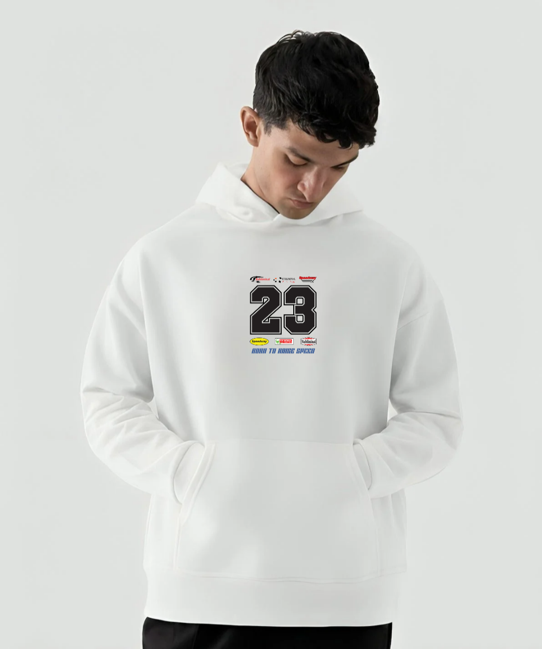 Urban 23 White Unisex Midweight Softstyle Fleece Hoodie