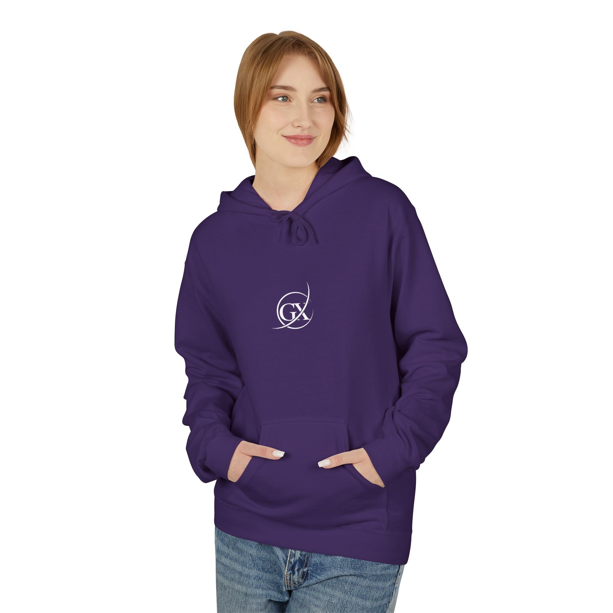 GX Special Signature Unisex Softstyle Premium Purple Fleece Hoodie