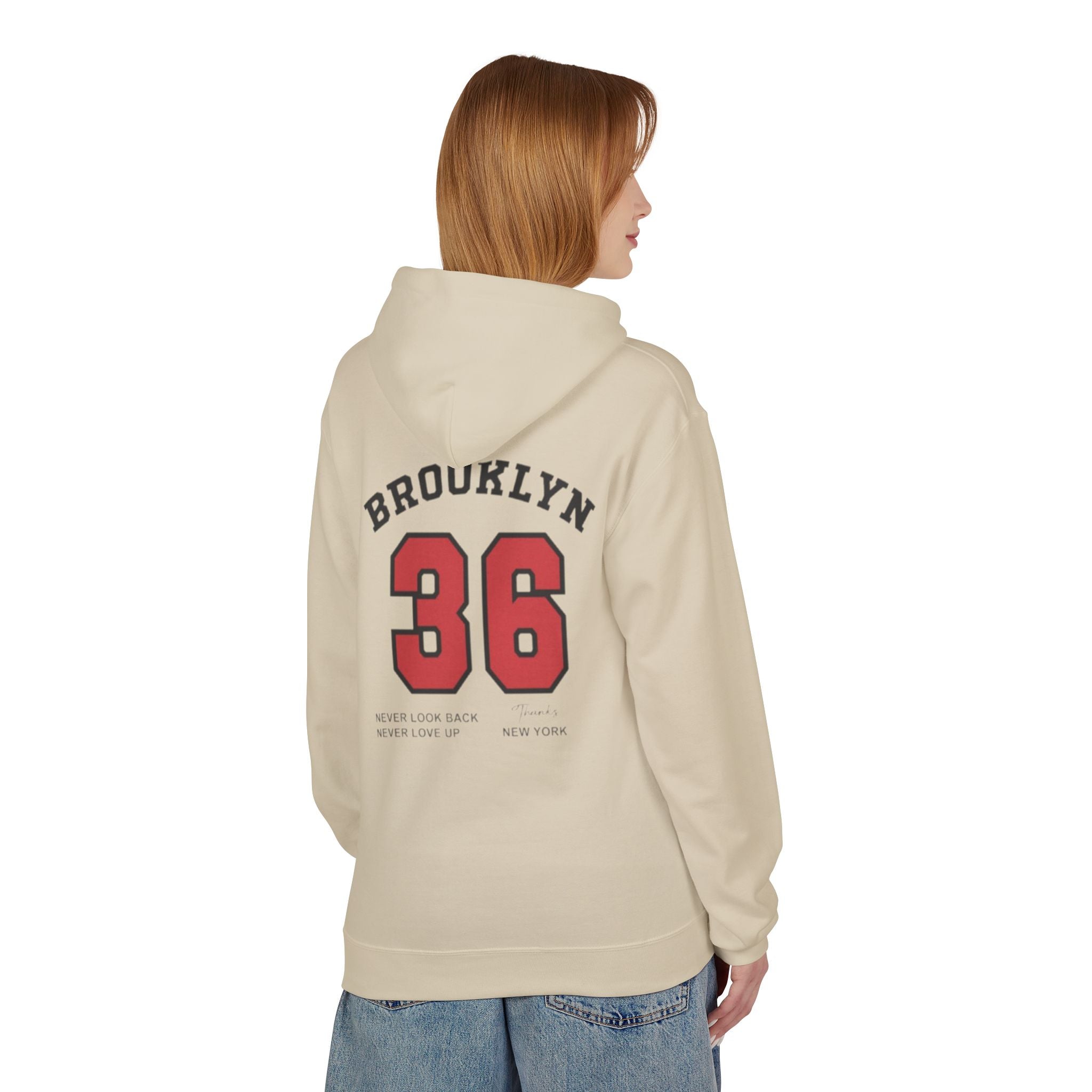 Brooklyn 36 Varsity Unisex Midweight Softstyle Fleece Hoodie