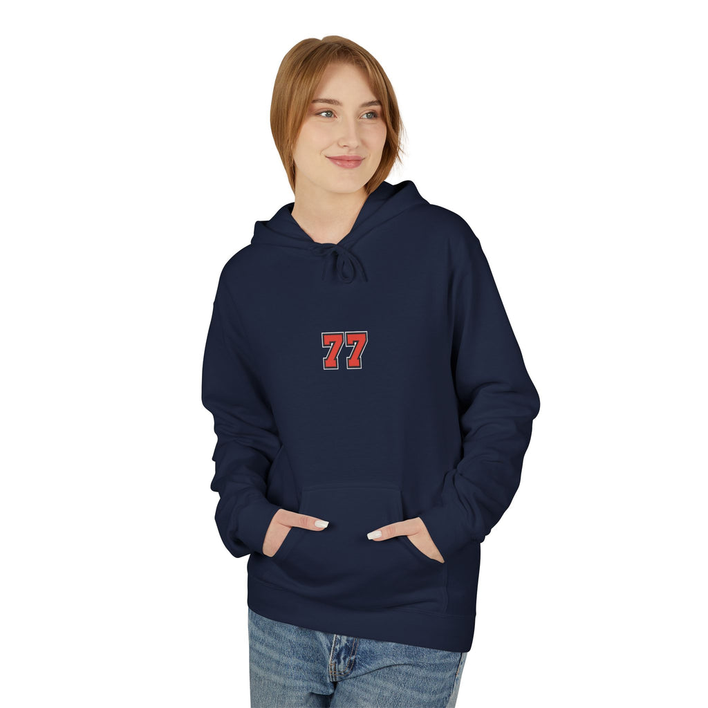 Navy Blue 77 Urban Unisex Midweight Softstyle Fleece Hoodie
