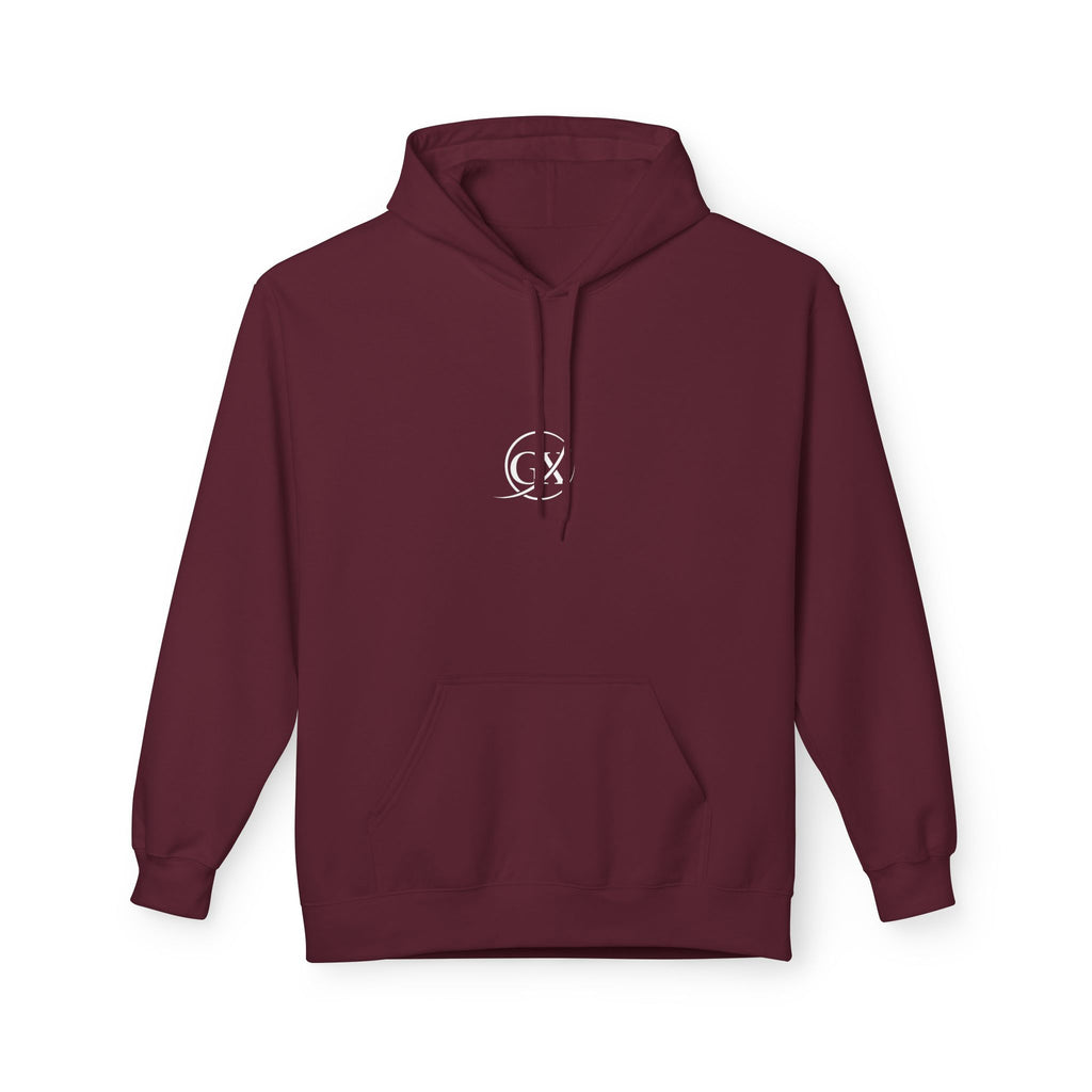 GX Special Signature Unisex Midweight Softstyle Premium Maroon Fleece Hoodie