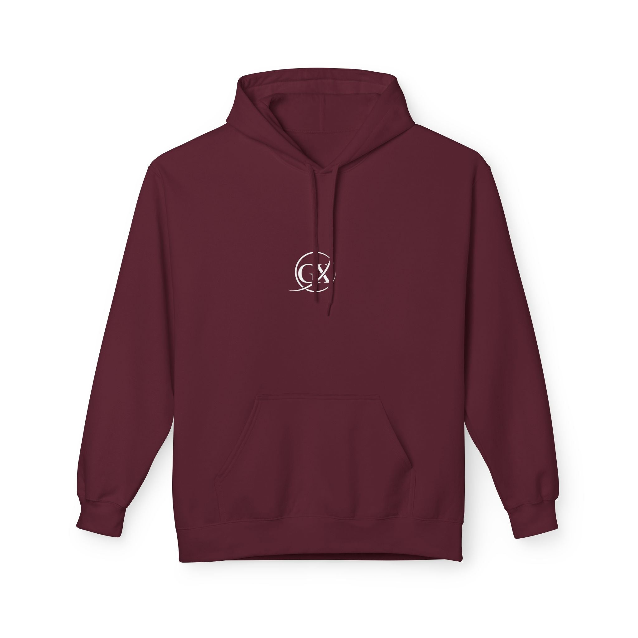 GX Special Signature Unisex Midweight Softstyle Premium Maroon Fleece Hoodie