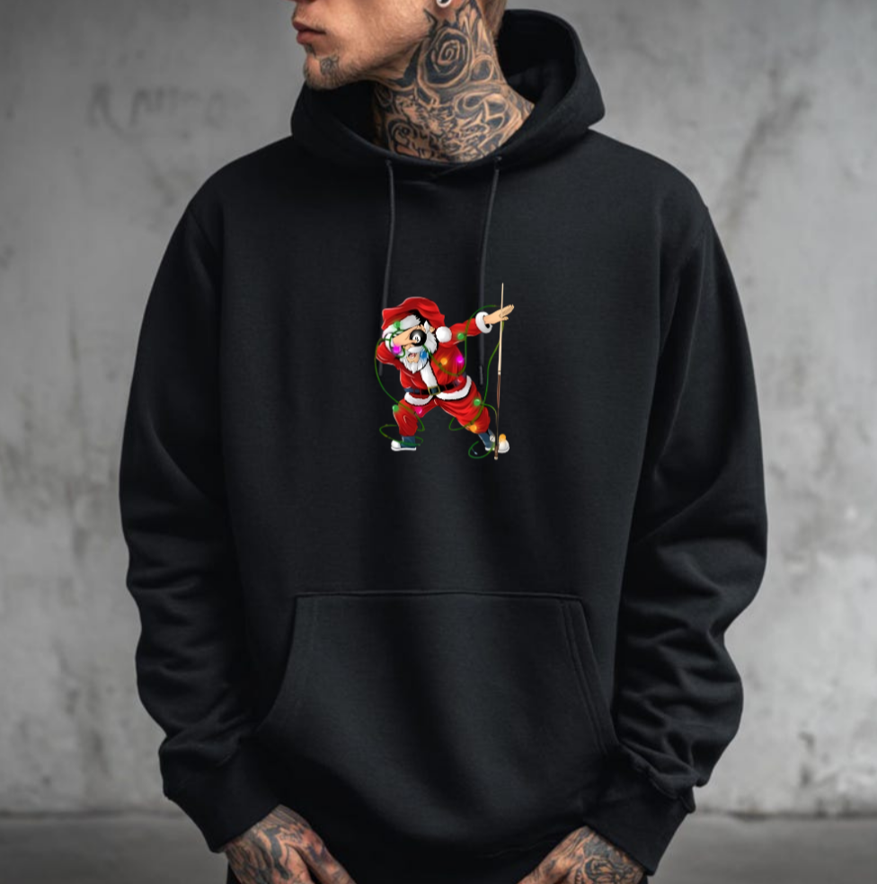 Santa Street Drip – Unisex Midweight Softstyle Fleece Hoodie