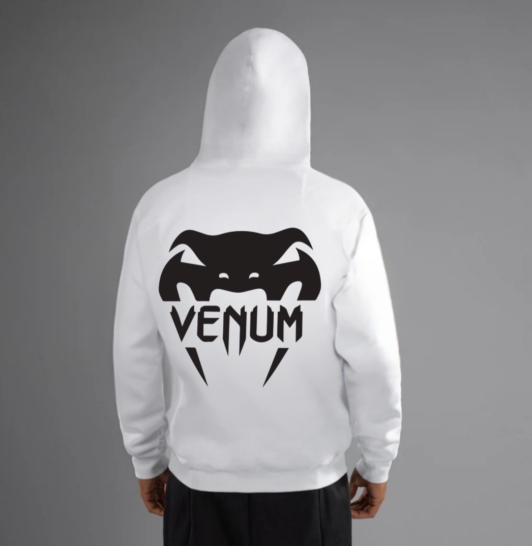 Venum Inspired Unisex Midweight Softstyle Fleece Hoodie Athletic Fit Streetwear