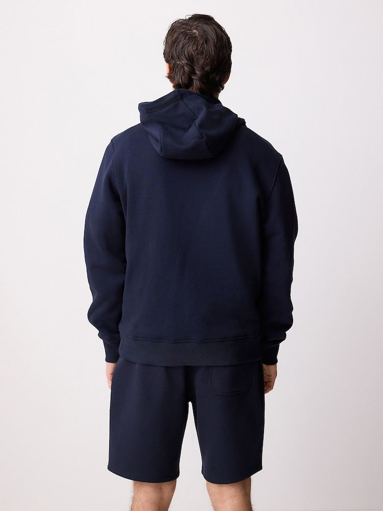 GX Special Signature Navy Blue Unisex Midweight Softstyle Fleece Hoodie